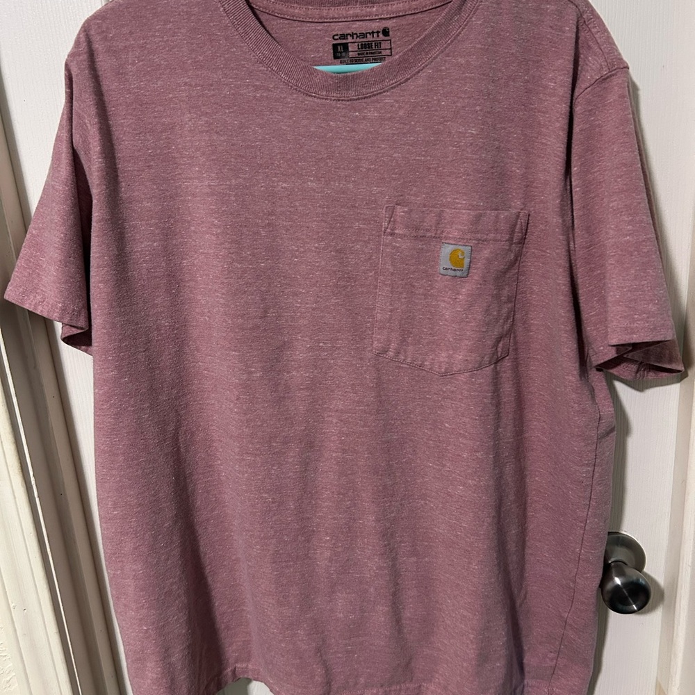 Carhartt Pink Short Sleeve Tee Casual Comfort